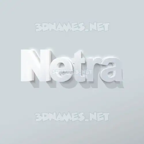 netra in Clean White style - 3D name wallpaper netra in Clean White style - 3D name wallpaper
