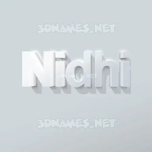 nidhi in Clean White style - 3D name wallpaper nidhi in Clean White style - 3D name wallpaper