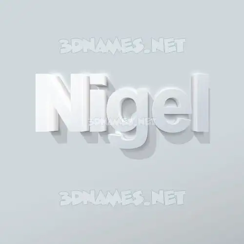 nigel in Clean White style - 3D name wallpaper nigel in Clean White style - 3D name wallpaper