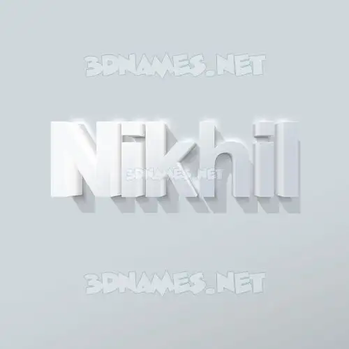 nikhil in Clean White style - 3D name wallpaper nikhil in Clean White style - 3D name wallpaper
