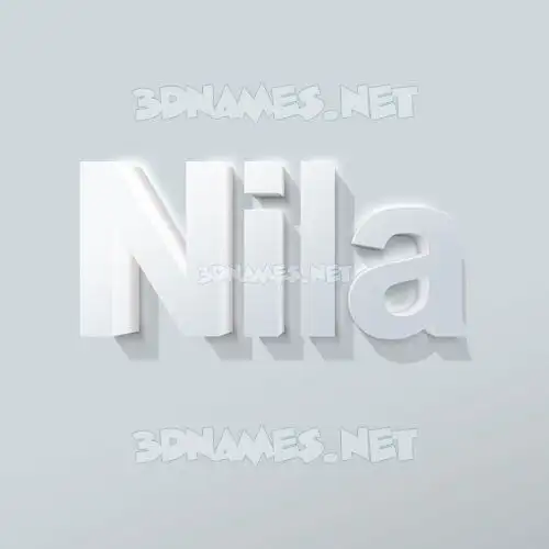 nila in Clean White style - 3D name wallpaper nila in Clean White style - 3D name wallpaper
