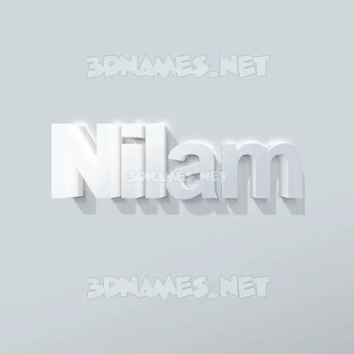 nilam in Clean White style - 3D name wallpaper nilam in Clean White style - 3D name wallpaper
