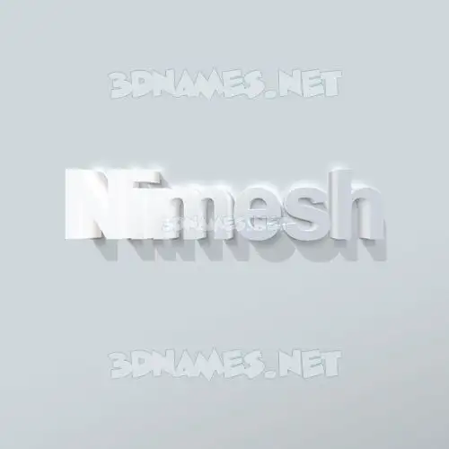 nimesh in Clean White style - 3D name wallpaper nimesh in Clean White style - 3D name wallpaper