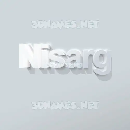 nisarg in Clean White style - 3D name wallpaper nisarg in Clean White style - 3D name wallpaper