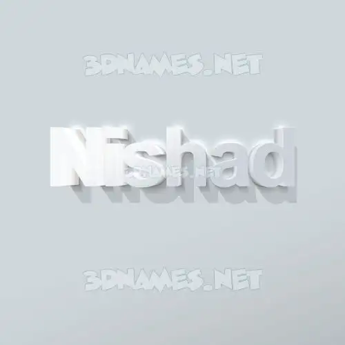 nishad in Clean White style - 3D name wallpaper nishad in Clean White style - 3D name wallpaper