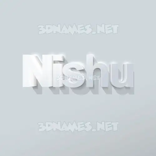 nishu in Clean White style - 3D name wallpaper nishu in Clean White style - 3D name wallpaper