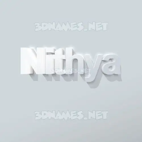 nithya in Clean White style - 3D name wallpaper nithya in Clean White style - 3D name wallpaper
