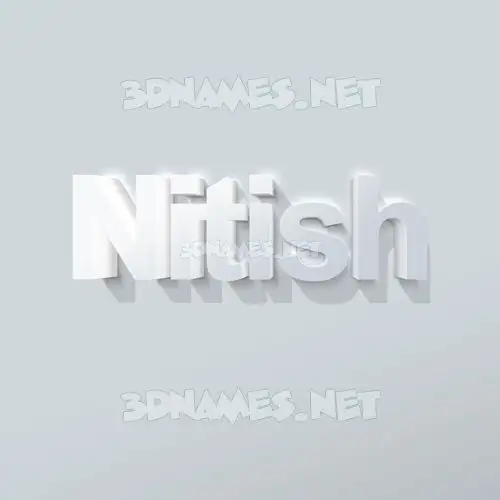 nitish in Clean White style - 3D name wallpaper nitish in Clean White style - 3D name wallpaper