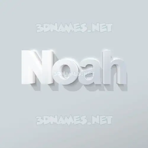 noah in Clean White style - 3D name wallpaper noah in Clean White style - 3D name wallpaper