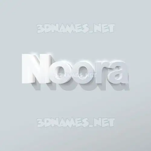 noora in Clean White style - 3D name wallpaper noora in Clean White style - 3D name wallpaper
