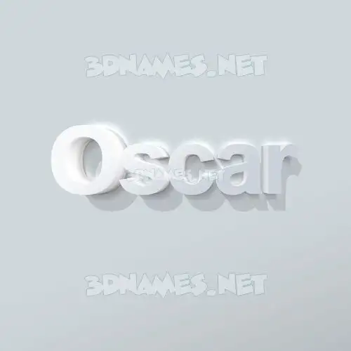 oscar in Clean White style - 3D name wallpaper oscar in Clean White style - 3D name wallpaper