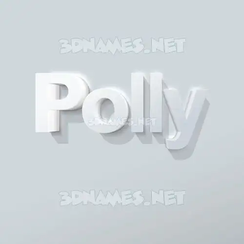 polly in Clean White style - 3D name wallpaper polly in Clean White style - 3D name wallpaper