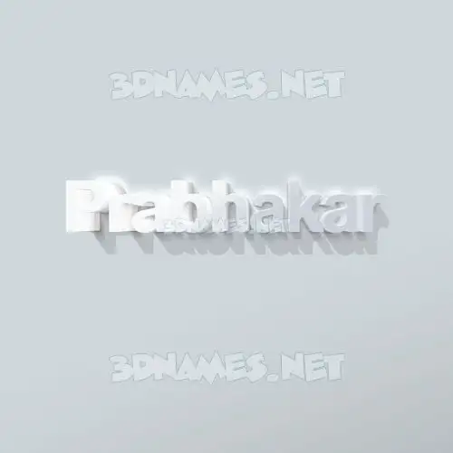 prabhakar in Clean White style - 3D name wallpaper prabhakar in Clean White style - 3D name wallpaper