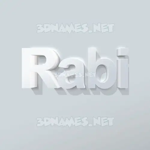 rabi in Clean White style - 3D name wallpaper rabi in Clean White style - 3D name wallpaper