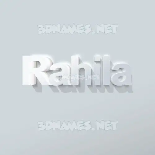 rahila in Clean White style - 3D name wallpaper rahila in Clean White style - 3D name wallpaper