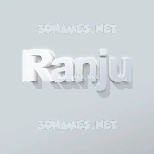 ranju in Clean White style - 3D name wallpaper ranju in Clean White style - 3D name wallpaper