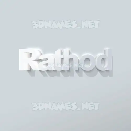 rathod in Clean White style - 3D name wallpaper rathod in Clean White style - 3D name wallpaper