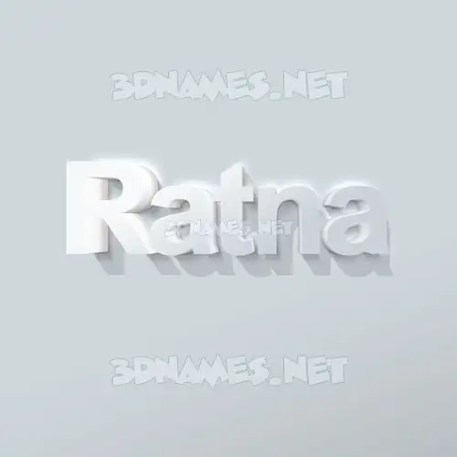 ratna in Clean White style - 3D name wallpaper ratna in Clean White style - 3D name wallpaper