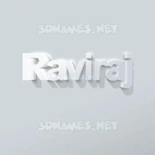 raviraj in Clean White style - 3D name wallpaper raviraj in Clean White style - 3D name wallpaper