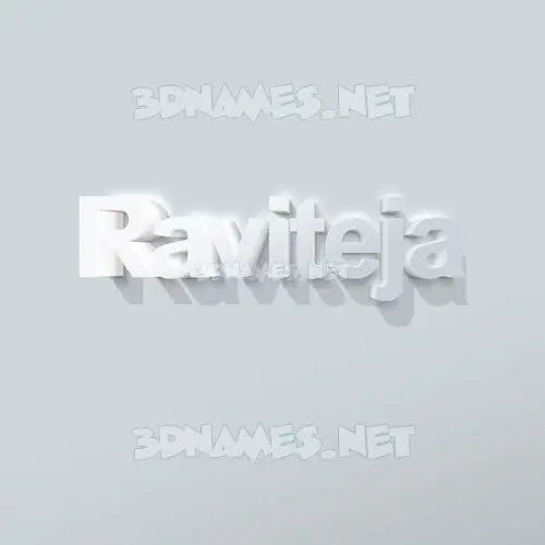 raviteja in Clean White style - 3D name wallpaper raviteja in Clean White style - 3D name wallpaper