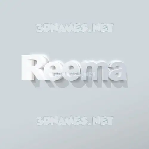 reema in Clean White style - 3D name wallpaper reema in Clean White style - 3D name wallpaper