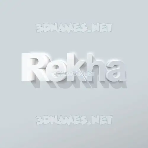 rekha in Clean White style - 3D name wallpaper rekha in Clean White style - 3D name wallpaper
