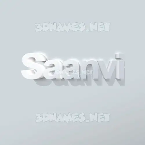 saanvi in Clean White style - 3D name wallpaper saanvi in Clean White style - 3D name wallpaper
