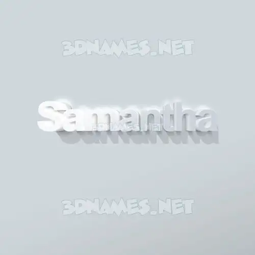 samantha in Clean White style - 3D name wallpaper samantha in Clean White style - 3D name wallpaper