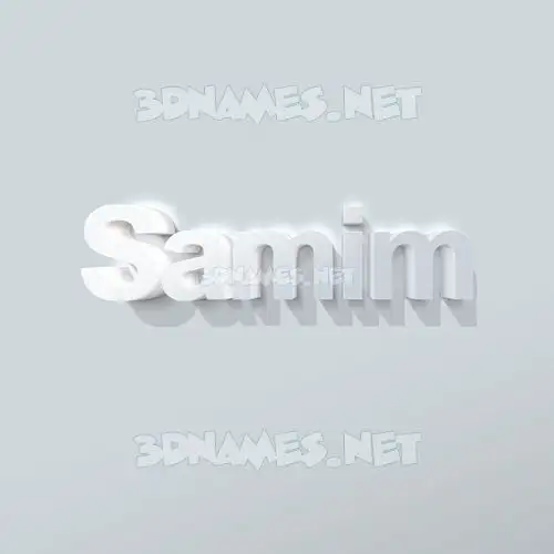 samim in Clean White style - 3D name wallpaper samim in Clean White style - 3D name wallpaper