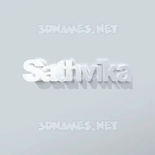 sathvika in Clean White style - 3D name wallpaper sathvika in Clean White style - 3D name wallpaper