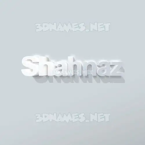 shahnaz in Clean White style - 3D name wallpaper shahnaz in Clean White style - 3D name wallpaper