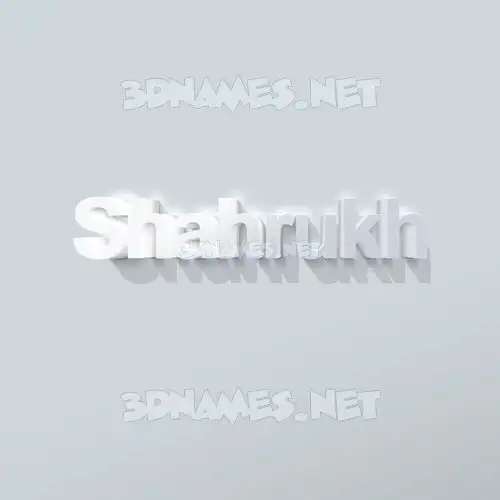 shahrukh in Clean White style - 3D name wallpaper shahrukh in Clean White style - 3D name wallpaper