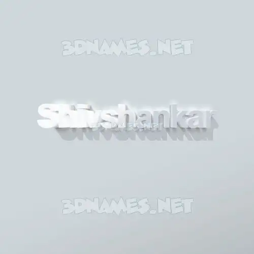 shivshankar in Clean White style - 3D name wallpaper