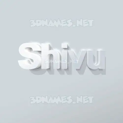 shivu in Clean White style - 3D name wallpaper shivu in Clean White style - 3D name wallpaper