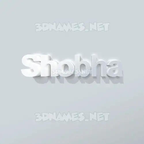 shobha in Clean White style - 3D name wallpaper shobha in Clean White style - 3D name wallpaper