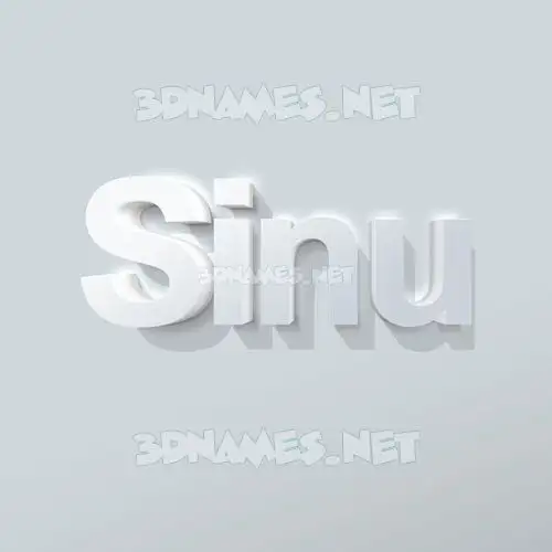 sinu in Clean White style - 3D name wallpaper sinu in Clean White style - 3D name wallpaper
