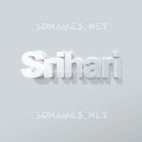 srihari in Clean White style - 3D name wallpaper srihari in Clean White style - 3D name wallpaper