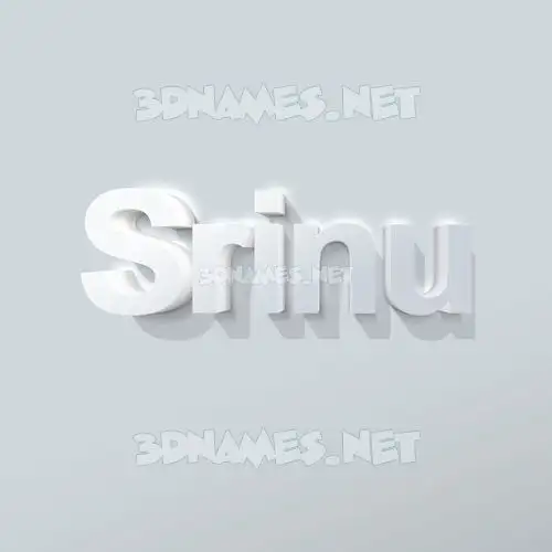 srinu in Clean White style - 3D name wallpaper srinu in Clean White style - 3D name wallpaper