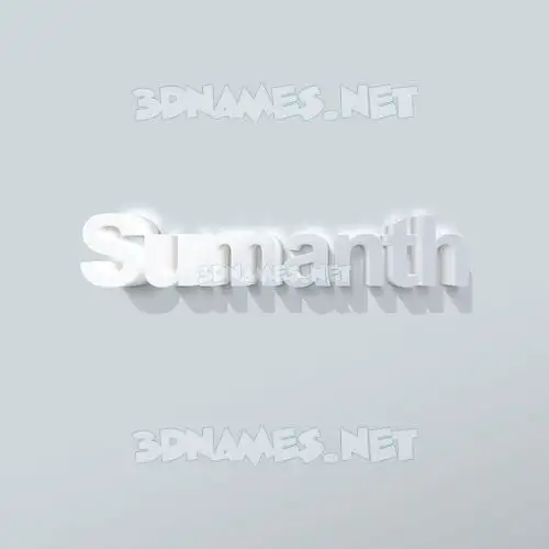 sumanth in Clean White style - 3D name wallpaper sumanth in Clean White style - 3D name wallpaper