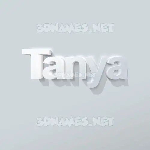 tanya in Clean White style - 3D name wallpaper tanya in Clean White style - 3D name wallpaper
