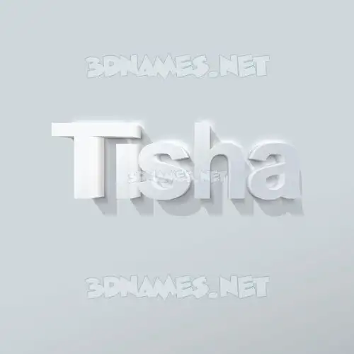 tisha in Clean White style - 3D name wallpaper tisha in Clean White style - 3D name wallpaper