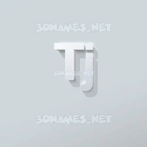 tj in Clean White style - 3D name wallpaper tj in Clean White style - 3D name wallpaper