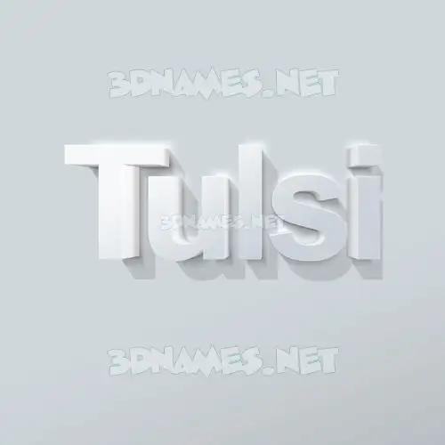 tulsi in Clean White style - 3D name wallpaper tulsi in Clean White style - 3D name wallpaper