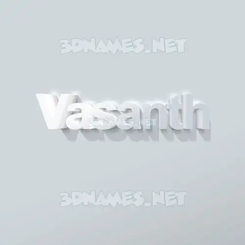 vasanth in Clean White style - 3D name wallpaper vasanth in Clean White style - 3D name wallpaper