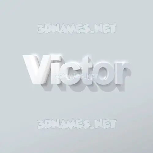 victor in Clean White style - 3D name wallpaper victor in Clean White style - 3D name wallpaper