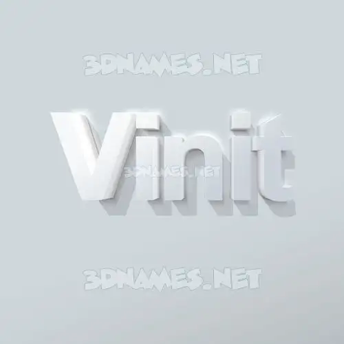 vinit in Clean White style - 3D name wallpaper vinit in Clean White style - 3D name wallpaper
