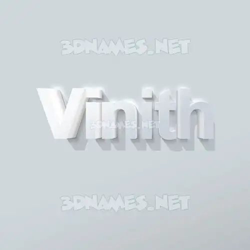 vinith in Clean White style - 3D name wallpaper vinith in Clean White style - 3D name wallpaper