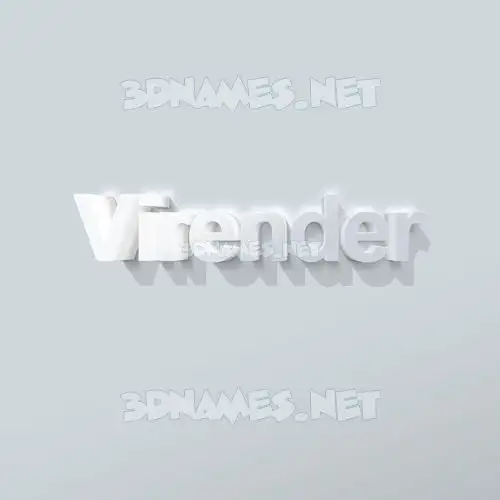 virender in Clean White style - 3D name wallpaper virender in Clean White style - 3D name wallpaper