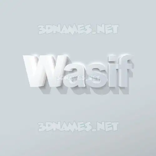 wasif in Clean White style - 3D name wallpaper wasif in Clean White style - 3D name wallpaper