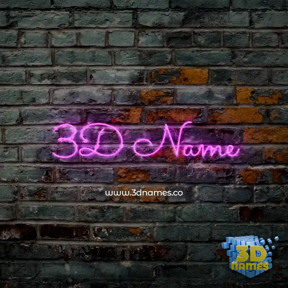 3d name in Pink Neon style - 3D name wallpaper 3d name in Pink Neon style - 3D name wallpaper